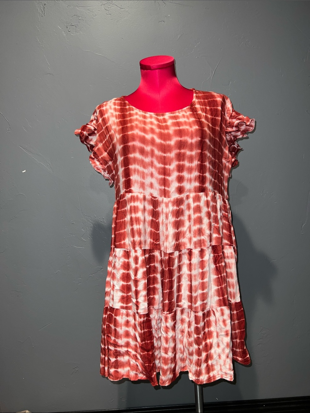 EE: Some Tie-Dye Pleated Ruffled Tier Dress!